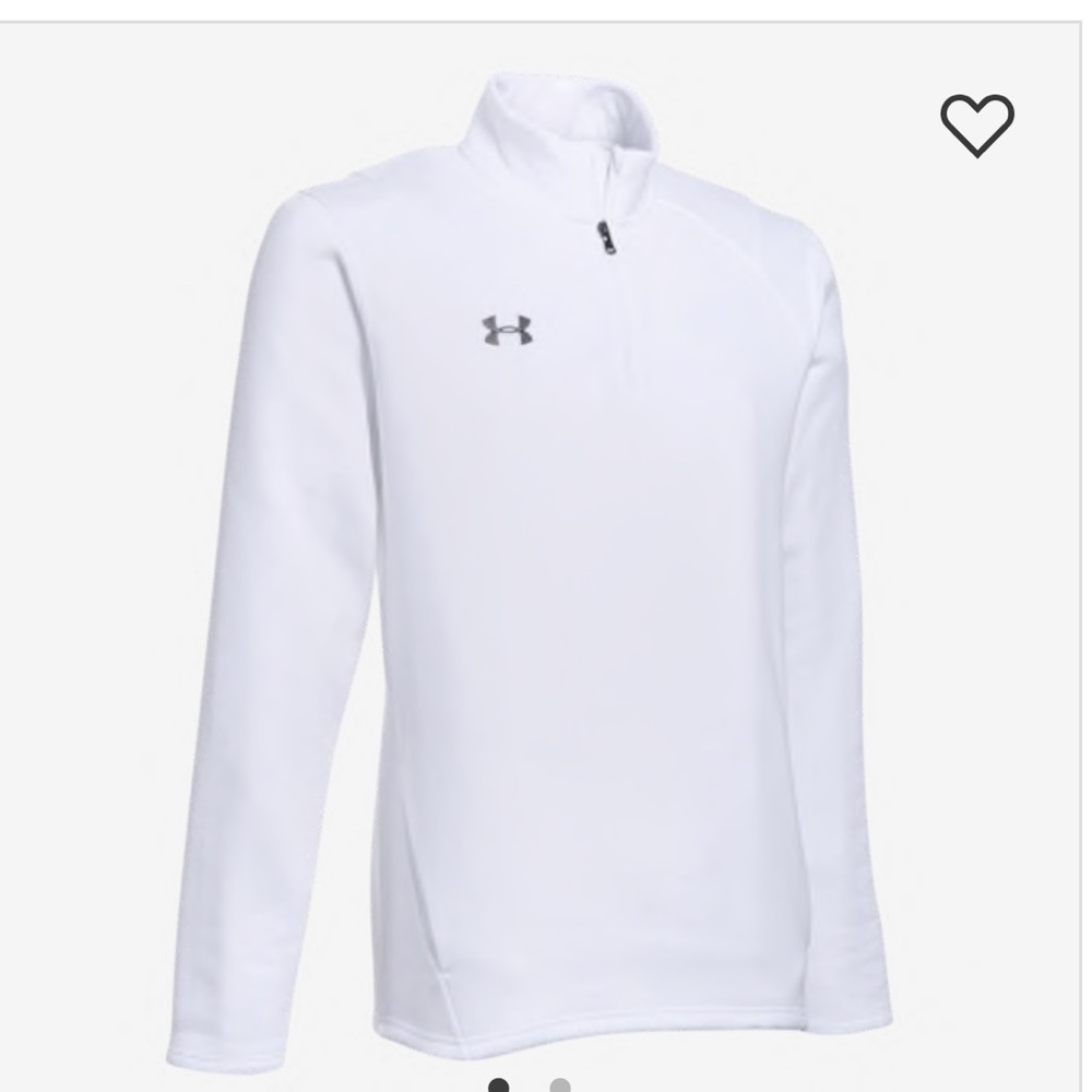Under Armor Quarter Zip Size Small White